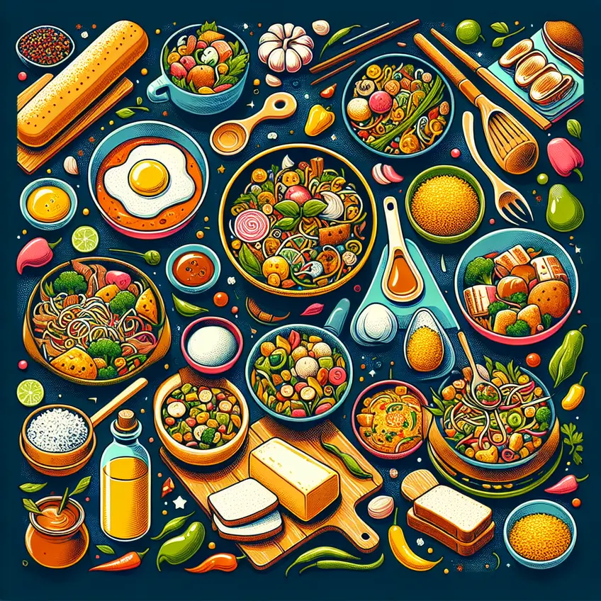 Image d'un plat savoureux préparé avec les Bobal recettes culinaires, mettant en avant des ingrédients frais et colorés.