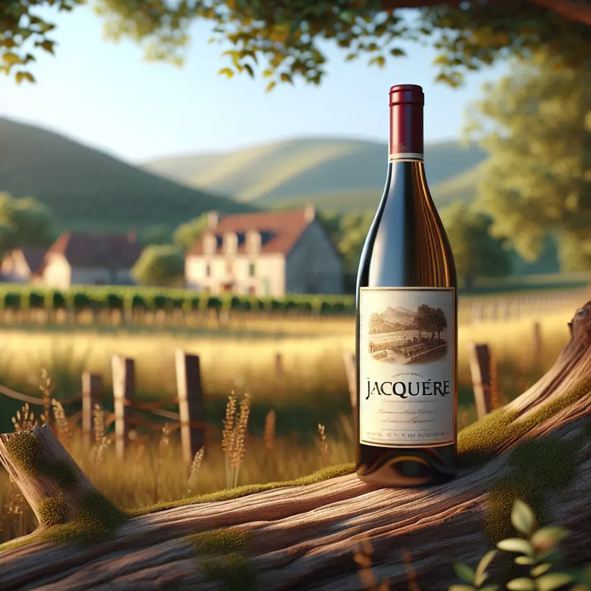 Cépages de Jacquère avec des grappes de raisins dans un vignoble savoyard ensoleillé.