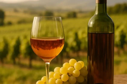 Vignoble de Muscat de Setubal ensoleillé.