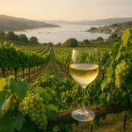 Vignobles de Rias Baixas sous le soleil.
