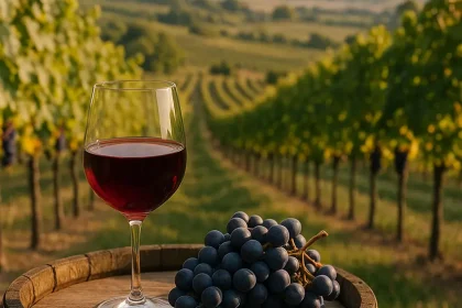 Vignobles et bouteilles de Vin Burgenland