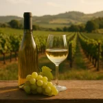 Vignes ensoleillées de Vin Casablanca, région viticole