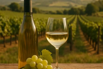 Vignes ensoleillées de Vin Casablanca, région viticole