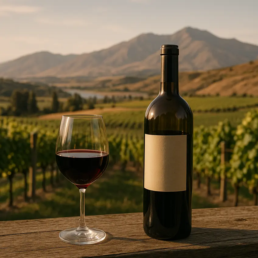 Vignobles de Vin Central Otago au soleil