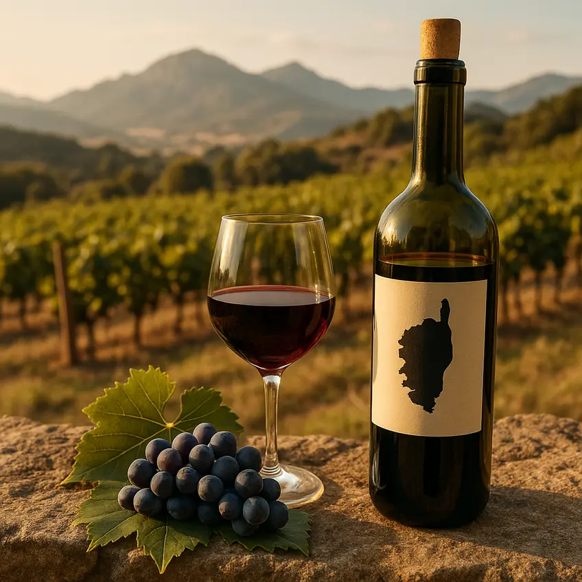 Vins de Corse avec paysages viticoles magnifiques