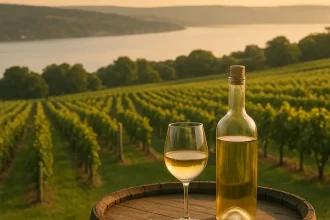 Vignoble dans la région des Finger Lakes