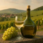 Vins de Franken dans un paysage viticole.