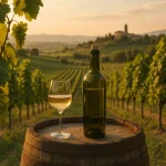 Vins du Frioul dans un paysage viticole