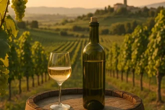 Vins du Frioul dans un paysage viticole