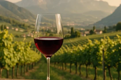 Vins Haut Adige dans un paysage viticole.
