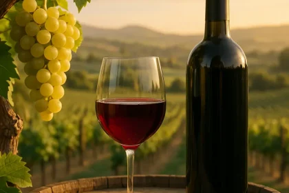 Vignes de Hawkes Bay avec raisins mûrs