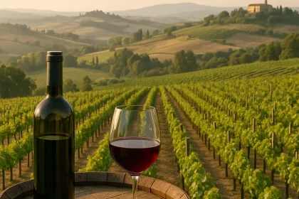 Vins des Marches dans un paysage viticole