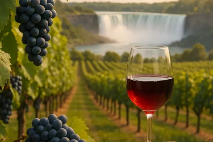 Vignes au soleil, dégustation Vin Niagara