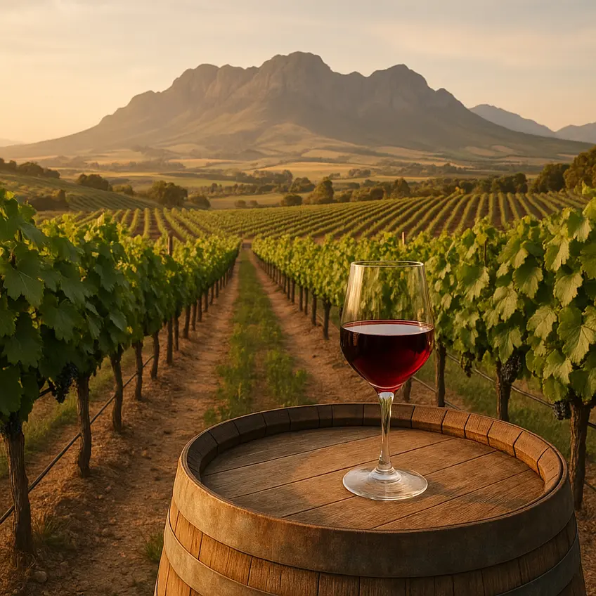Vins de la région de Paarl en dégustation