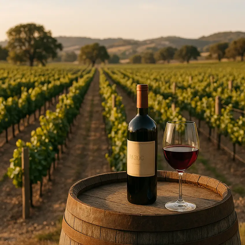 Vignoble à Paso Robles, vins renommés.