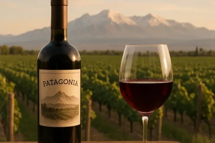 Vignes ensoleillées de la région Vin Patagonie