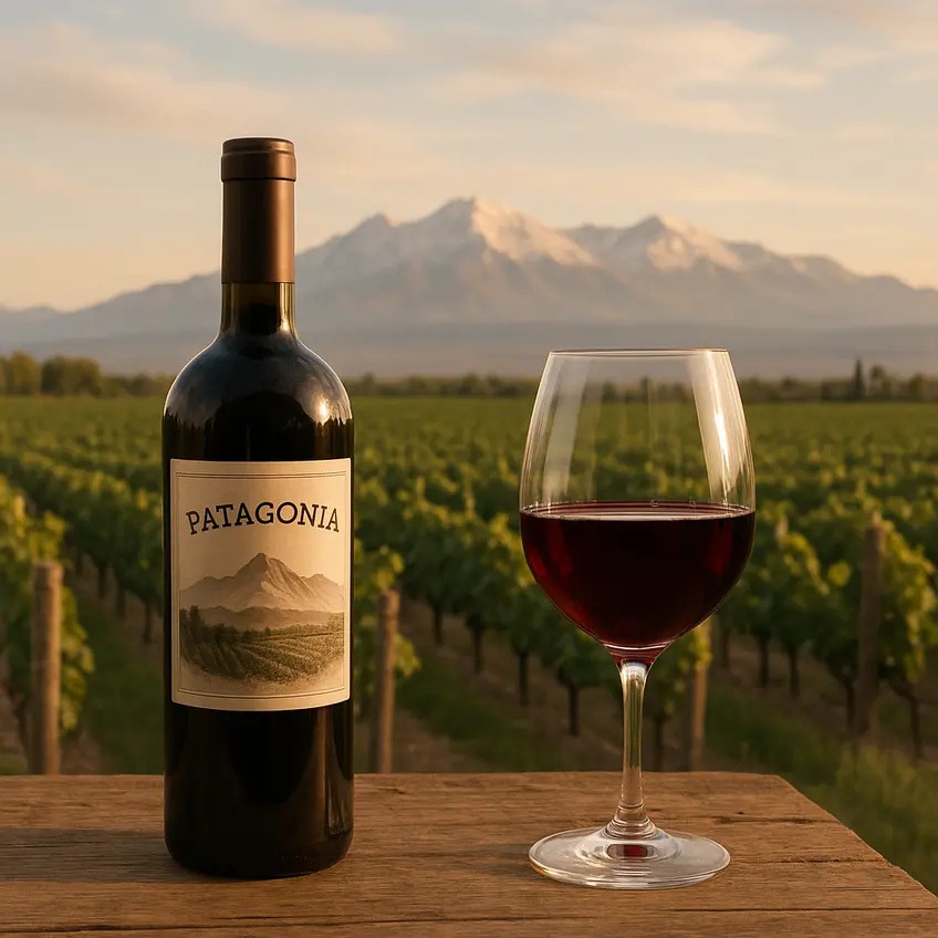 Vignes ensoleillées de la région Vin Patagonie