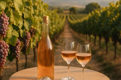 Vins de Provence dans un paysage ensoleillé