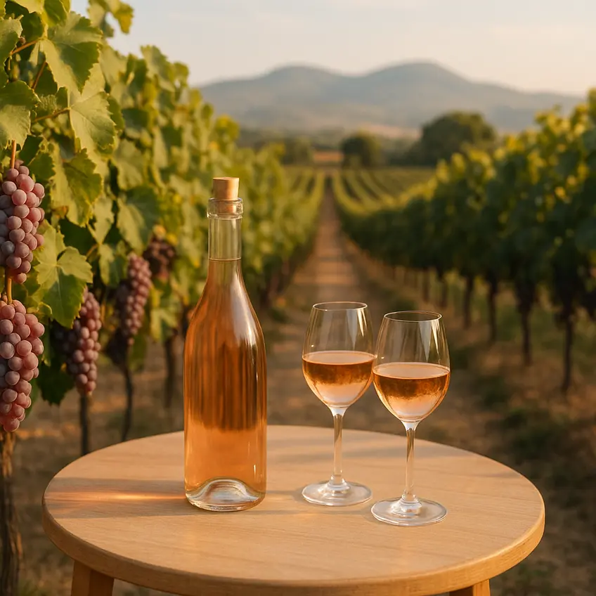 Vins de Provence dans un paysage ensoleillé