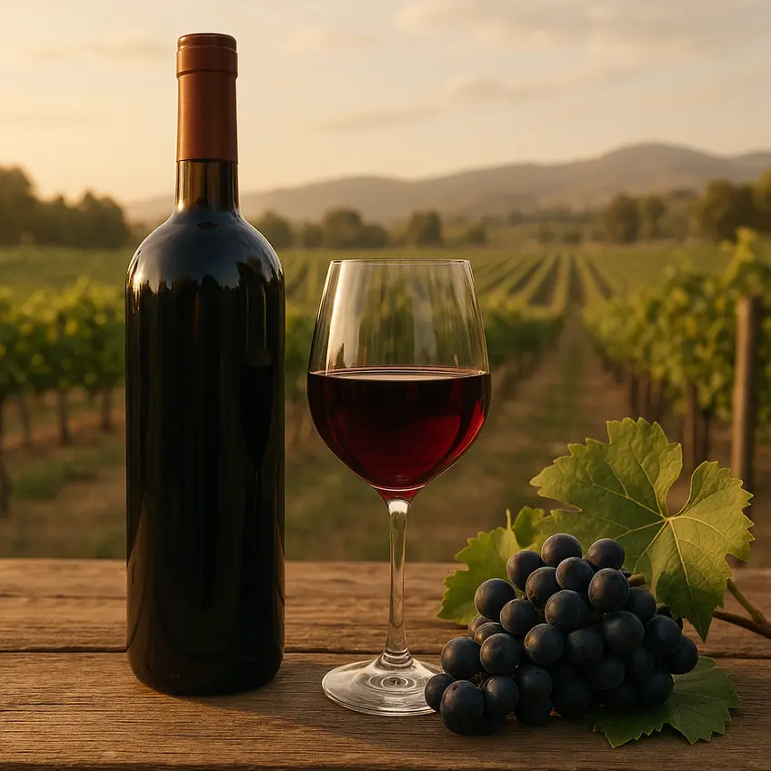 Vignoble offrant Vin Santa Barbara ensoleillé