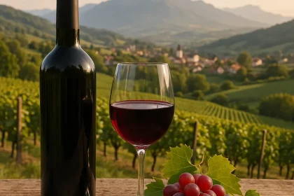 Vignobles et bouteilles de Vin Savoie