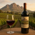 Vins de Stellenbosch dans un champ ensoleillé